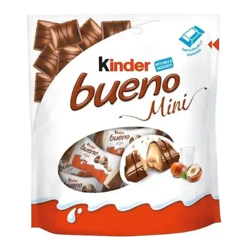 Ferrero Kinder Bueno Mini 108G Praline Di Cioccolato Al Latte E Nocciole