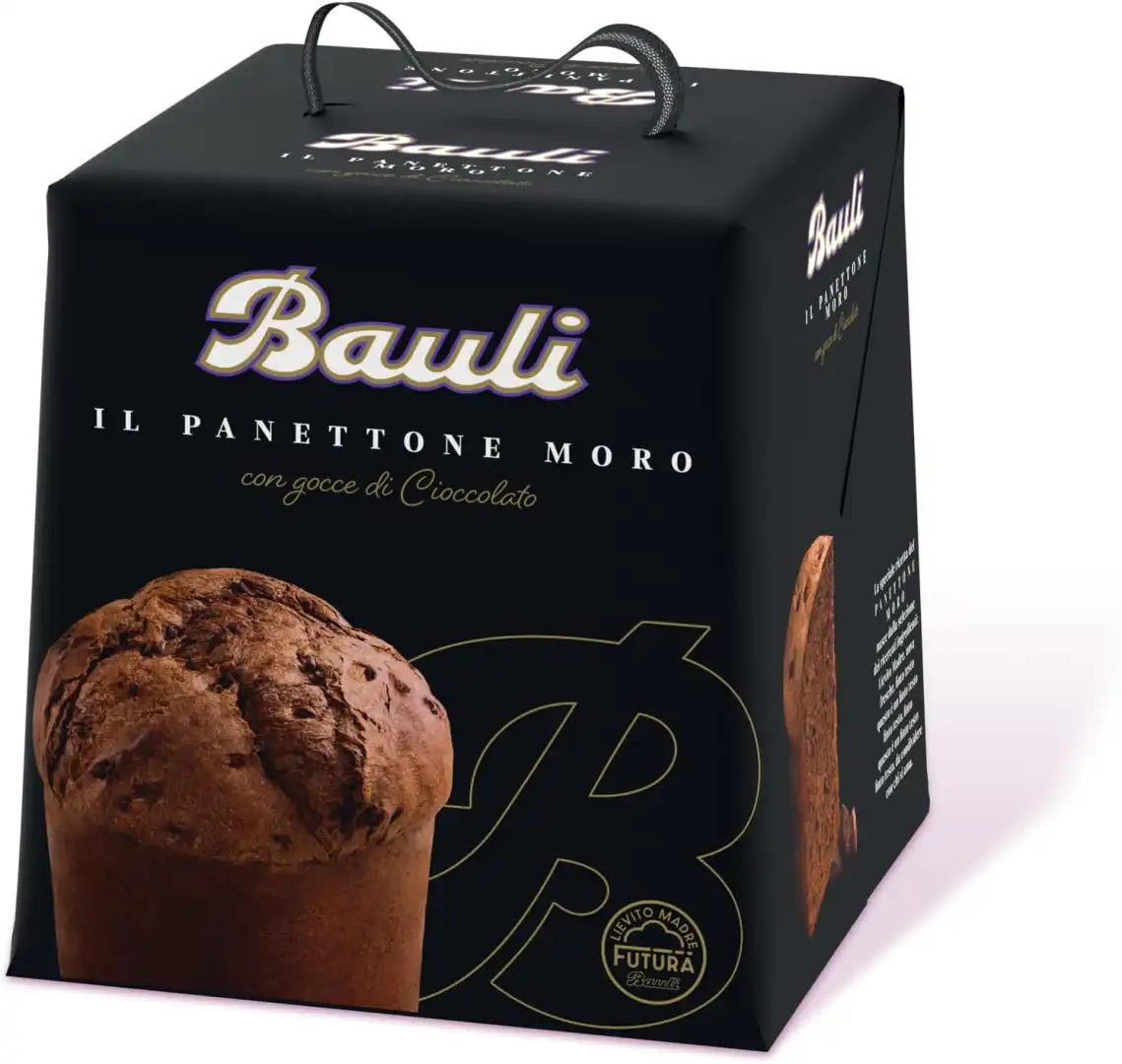Bauli Panettone Moro 900g e Panmoro 750g con Crema e Gocce di Cioccolato