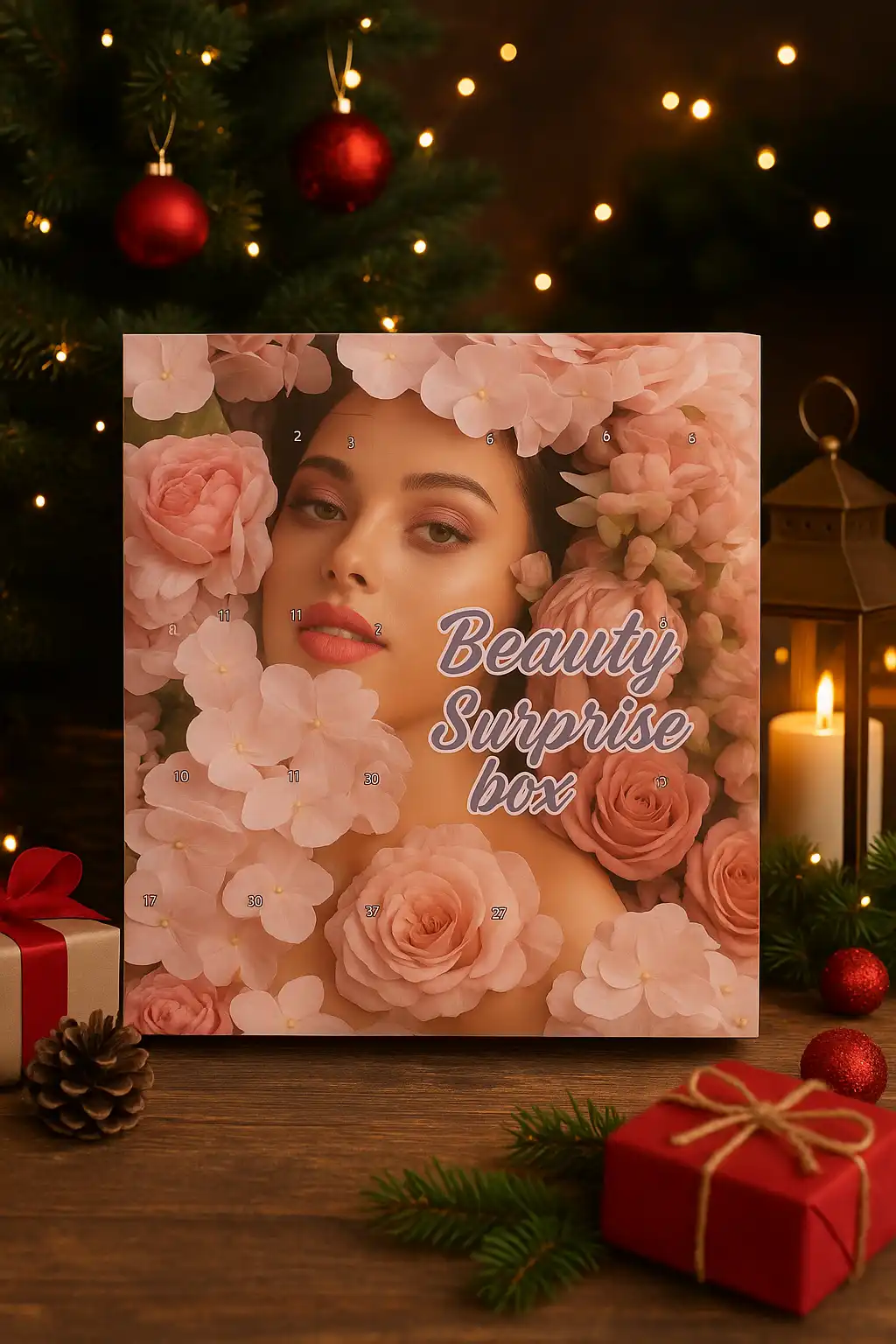 Calendario Avvento Beauty Donna 24 Sorprese Cosmetici e Make-Up Regalo Natalizio