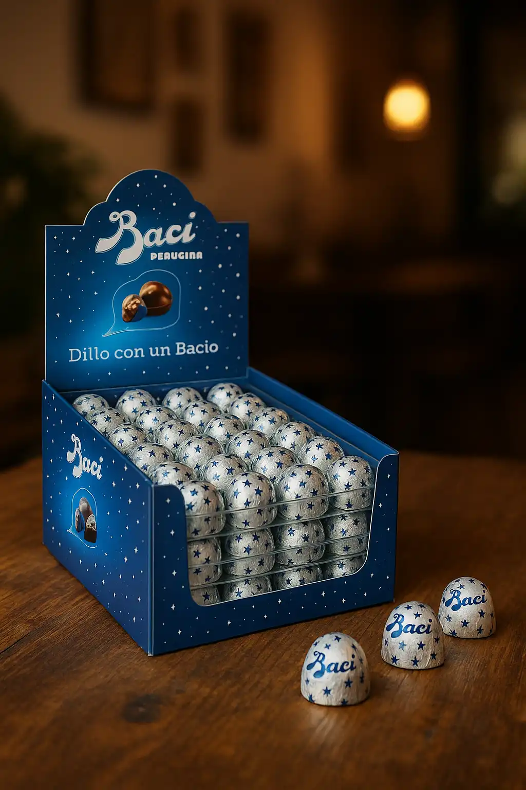 96 Baci Perugina Fondente con Ripieno Gianduia e Nocciola – Scatola Regalo