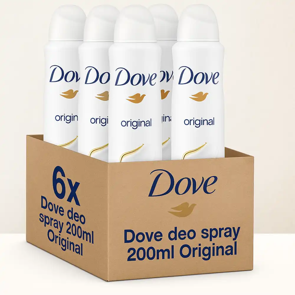 6x Dove Deo Spray Original 200ml Deodorante Donna Idratante 48h Freschezza