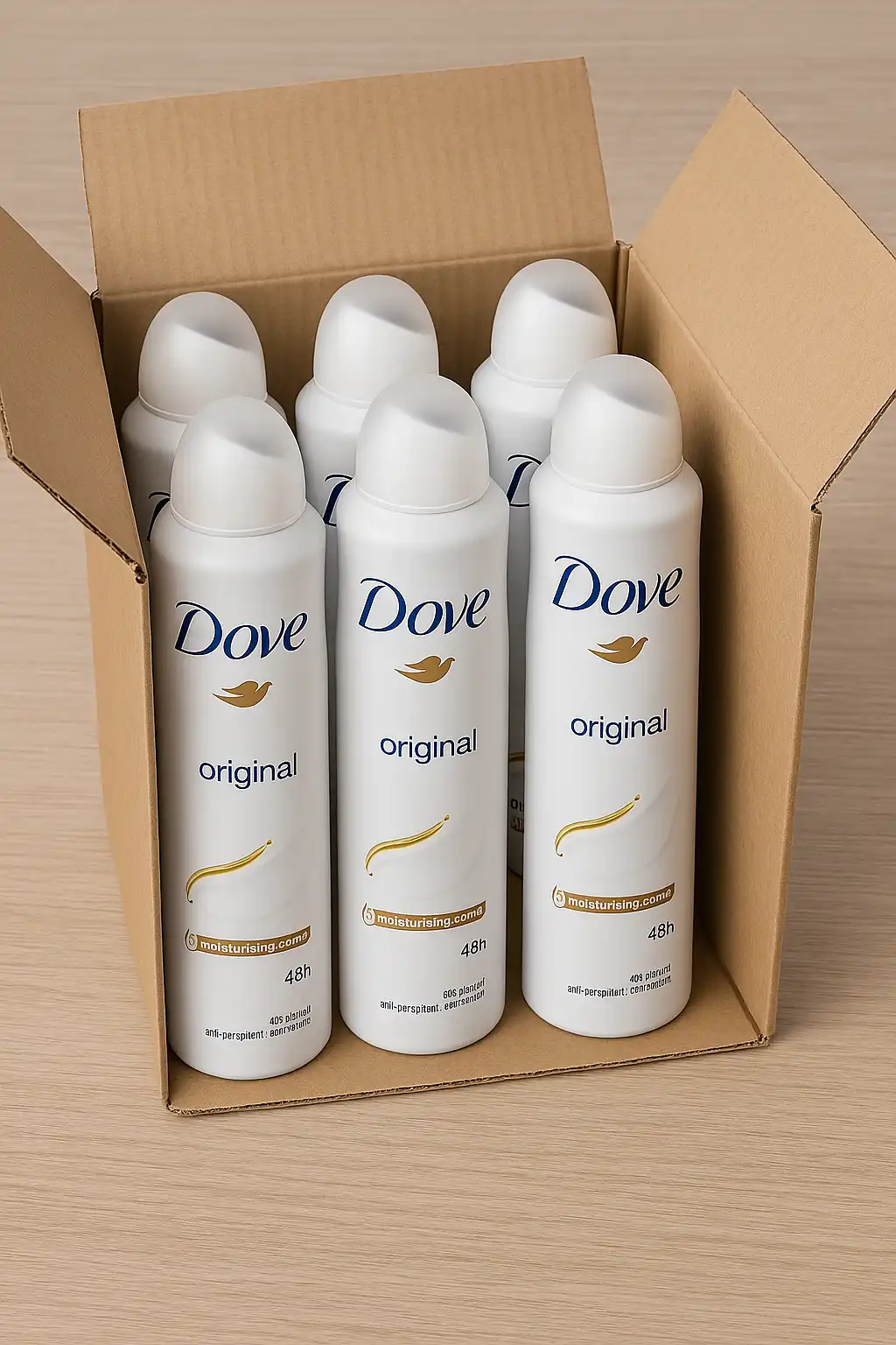 6x Dove Deo Spray Original 200ml Deodorante Donna Idratante 48h Freschezza