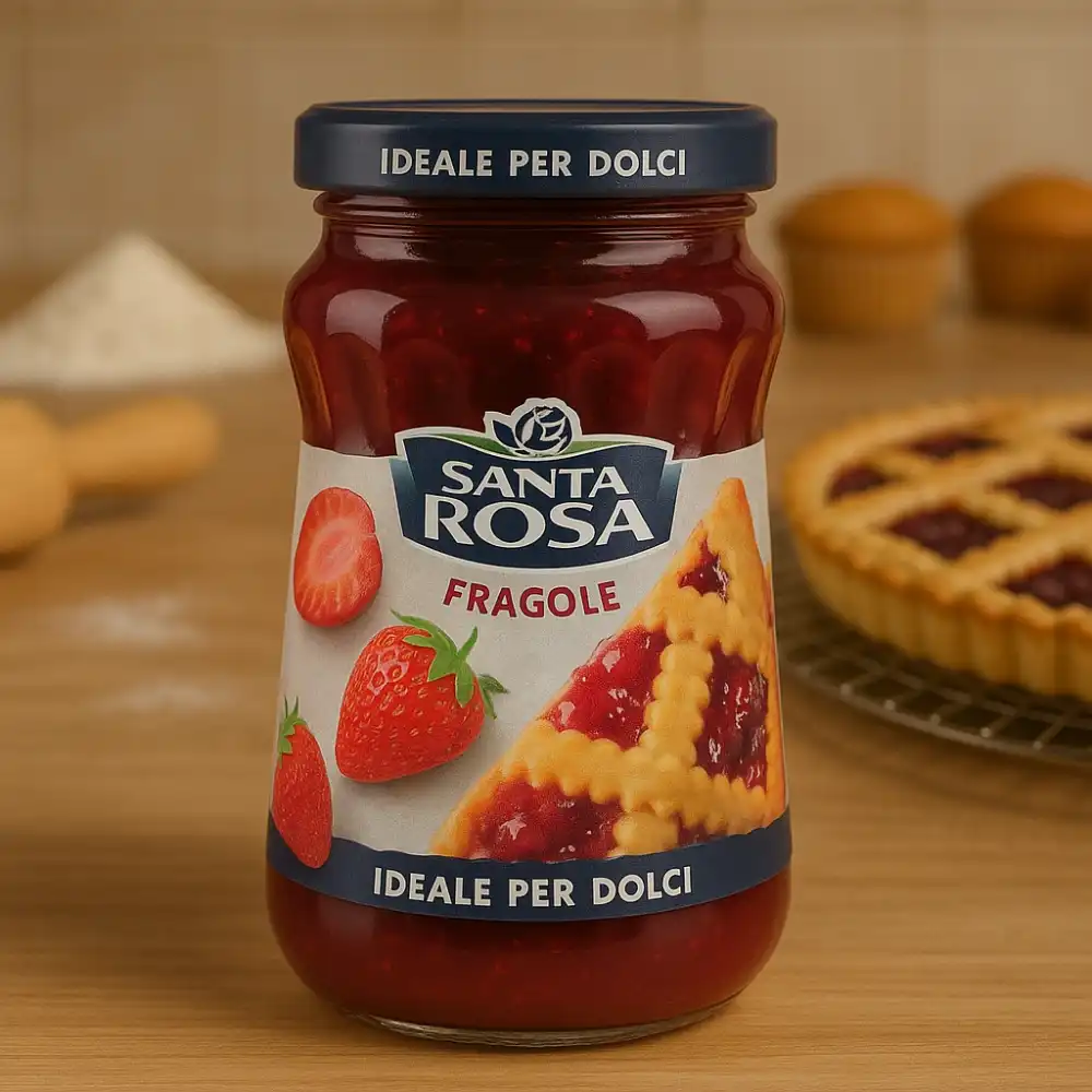 Santa Rosa Confettura di Fragole 3 x 600g – Marmellata Italiana di Fragole