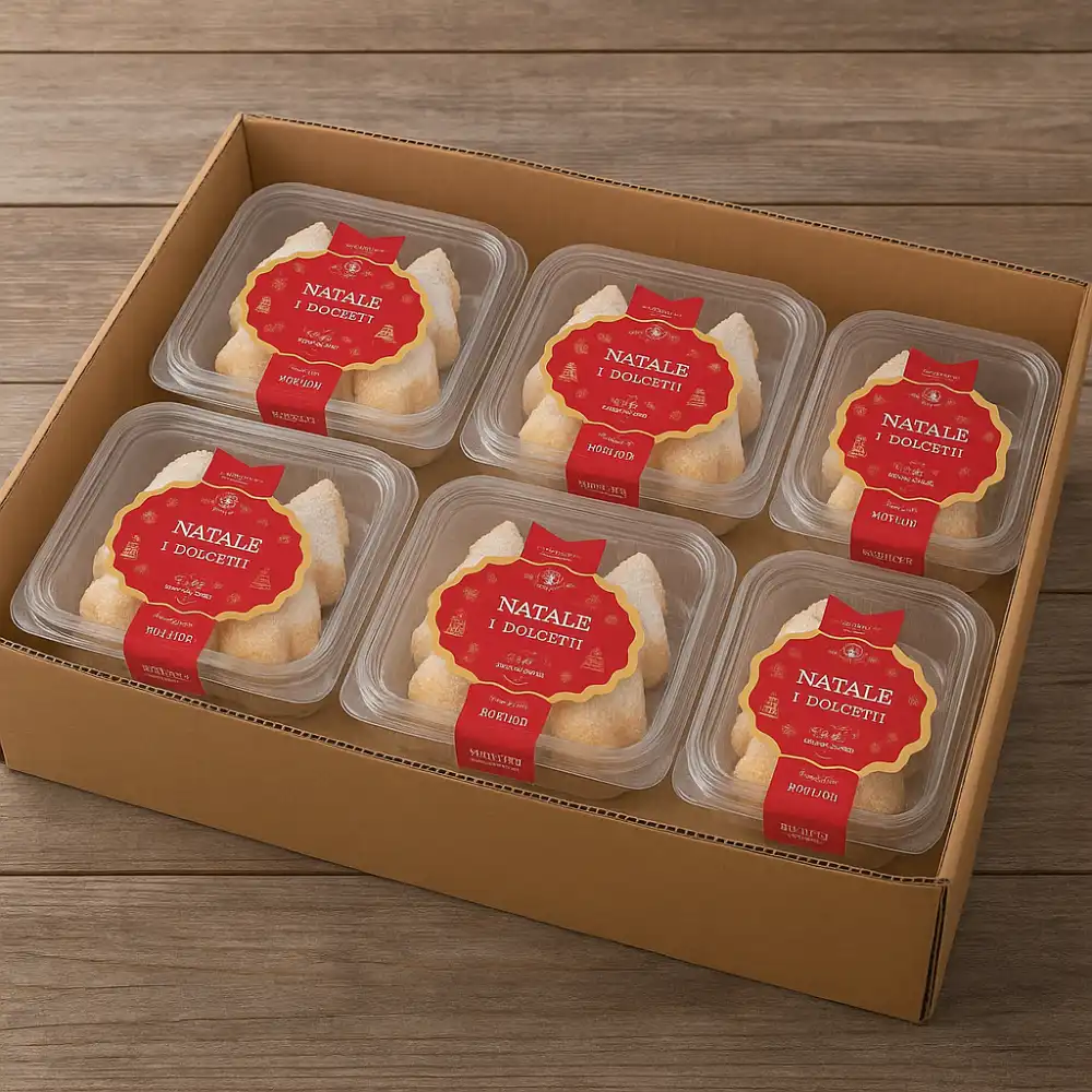 6x Don Carlo Alberelli Natalizi 150g Dolcetti Artigianali con Zucchero a Velo