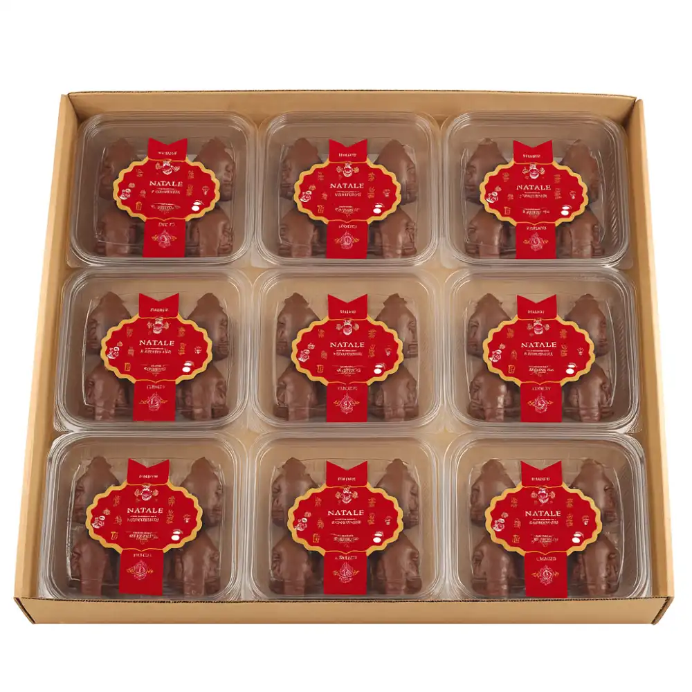 12x Don Carlo Alberelli Natalizi Glassati 150g Dolcetti Artigianali a Cioccolato