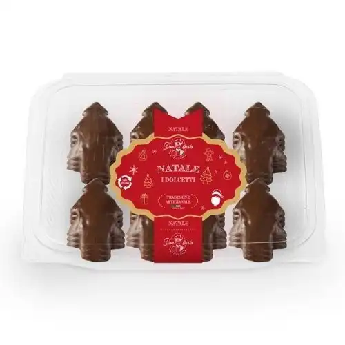 12x Don Carlo Alberelli Natalizi Glassati 150g Dolcetti Artigianali a Cioccolato
