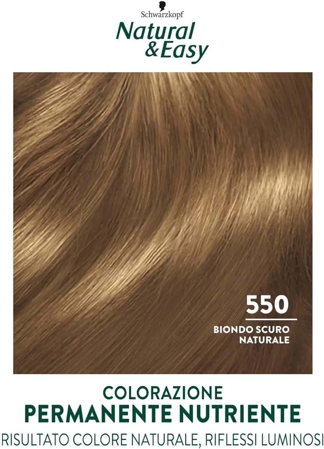 6x Schwarzkopf Natural & Easy 550 Biondo Scuro Naturale Tinta Capelli