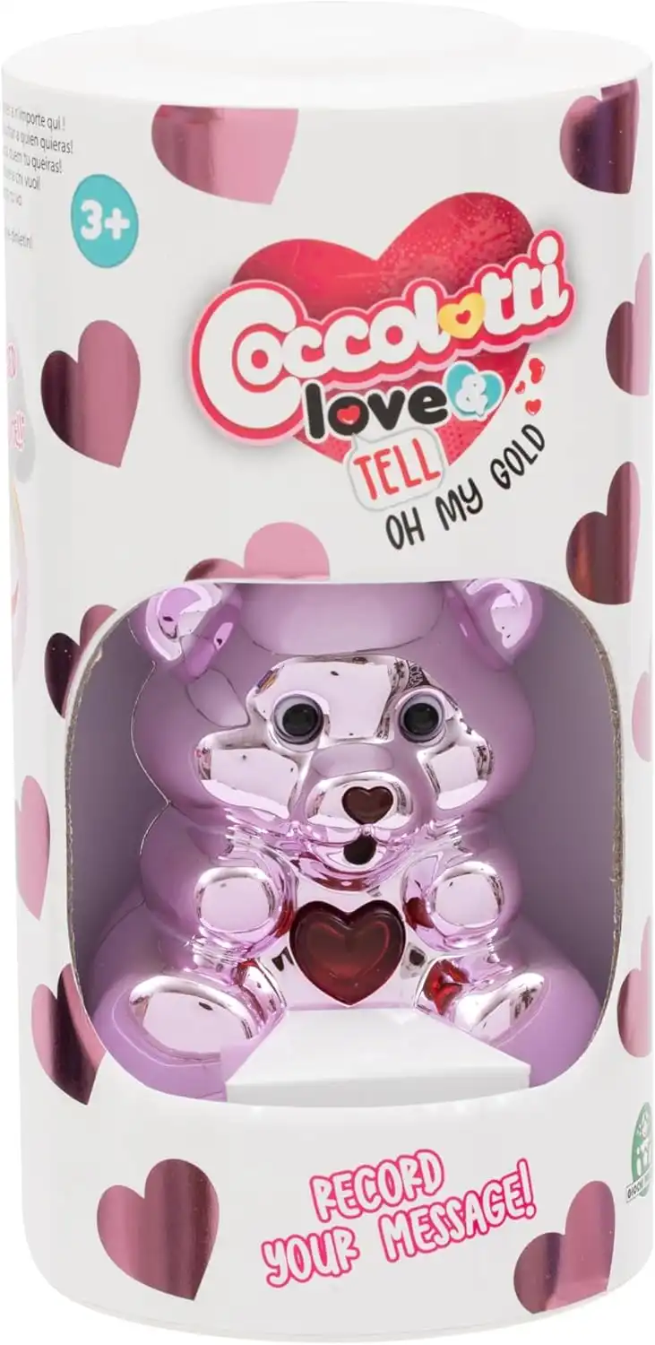 Coccolotti Orsetto Interattivo Argento Oh My Gold con Suoni e Luci x Bambini 3+