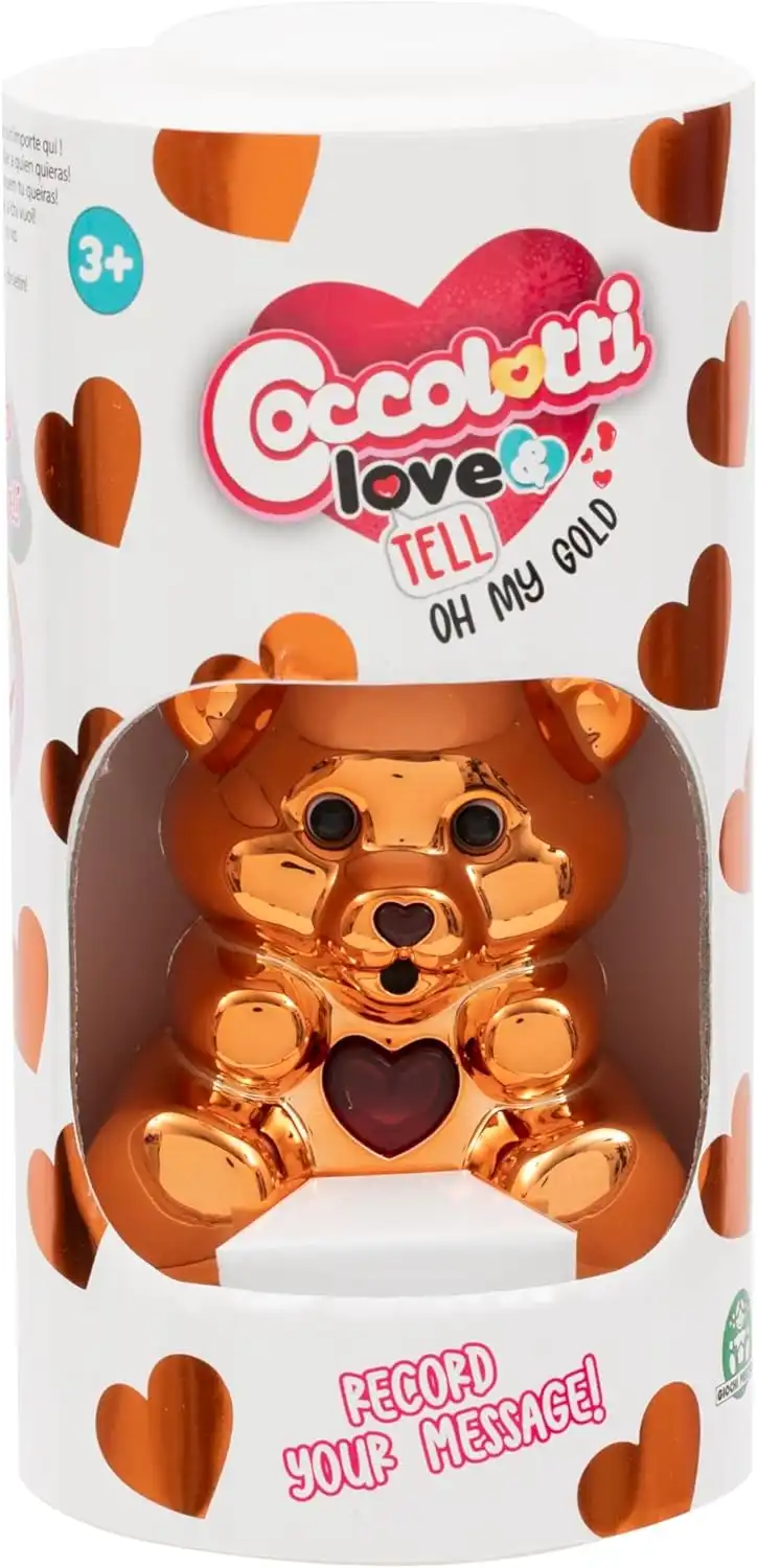 Coccolotti Orsetto Interattivo Bronzo Oh My Gold con Suoni e Luci per Bambini 3+