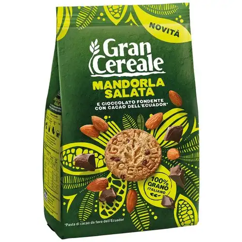 6x Barilla Grancereale 280g Mandorla Salata + Caffè Biscotti Integrali