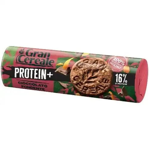 18x Barilla Grancereale Protein+ 250g Cioccolato Fondente Biscotti Integrali