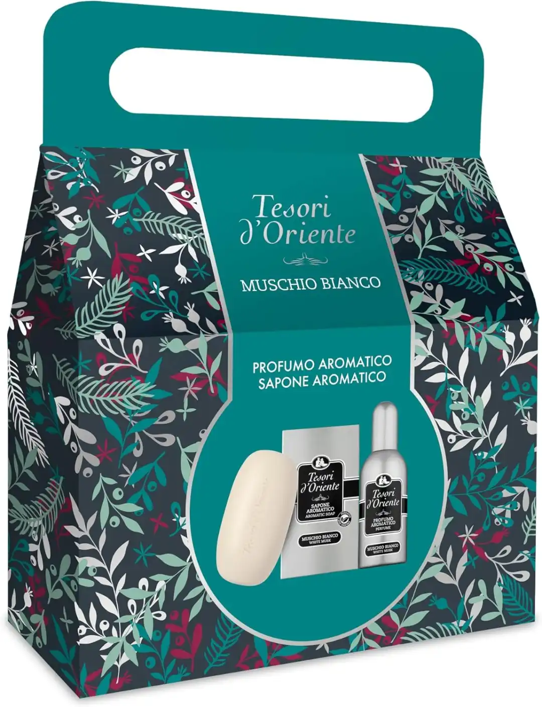 Confezione Regalo Tesori d'Oriente Muschio Bianco Profumo 100ml + Sapone 125g