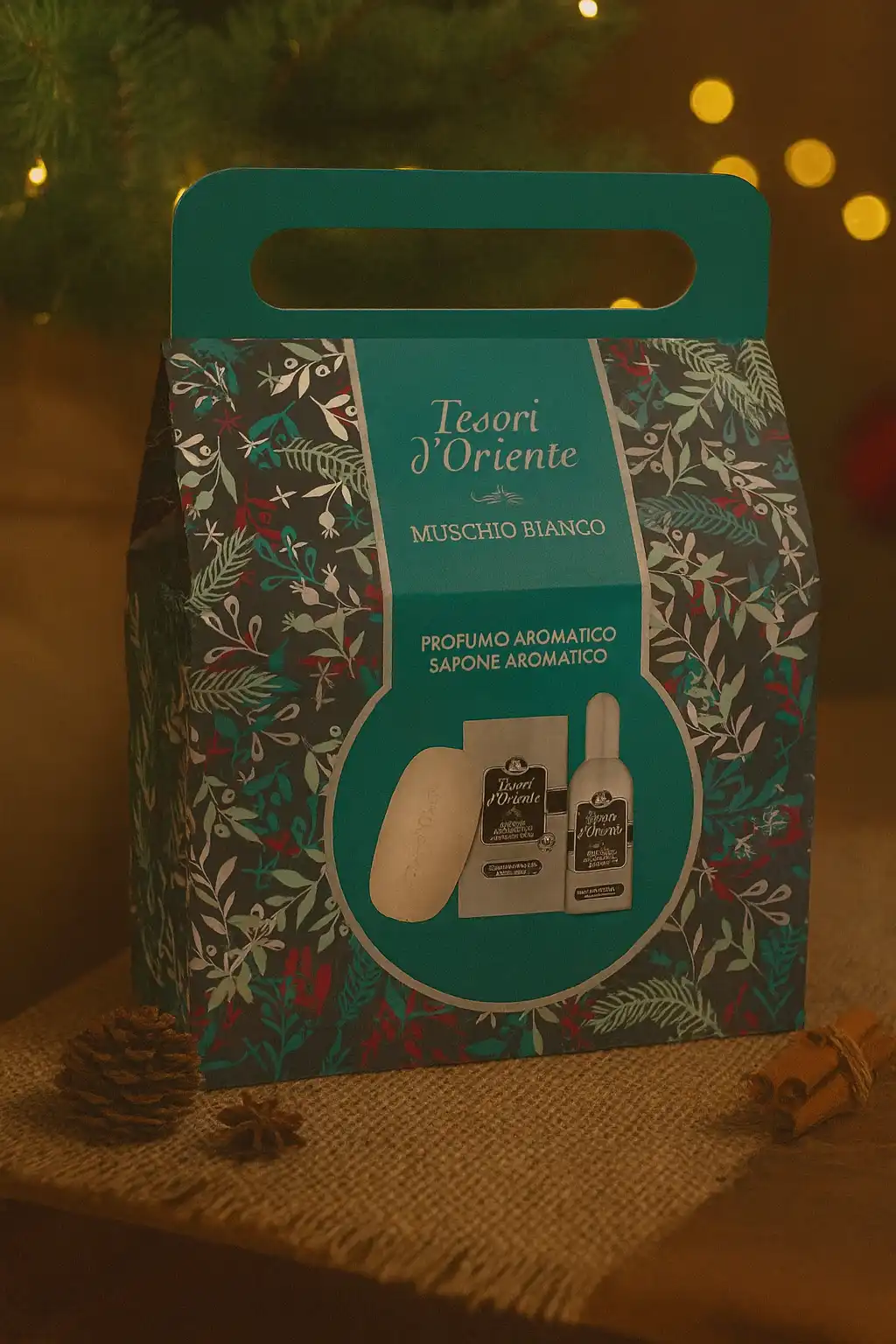 Confezione Regalo Tesori d'Oriente Muschio Bianco Profumo 100ml + Sapone 125g