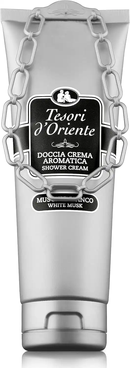 Confezione Regalo Tesori d'Oriente Muschio Bianco Doccia 250ml + Profumo +Spugna