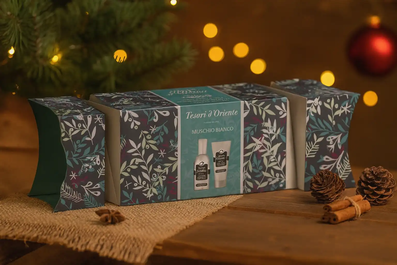 Confezione Regalo Tesori d'Oriente Muschio Bianco Doccia 75ml + Profumo 100ml