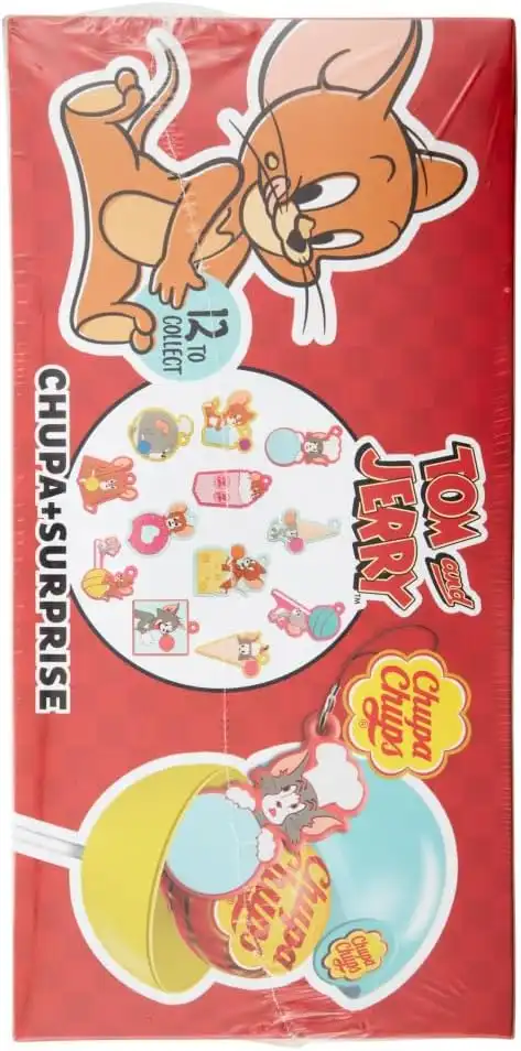 Chupa Chups Tom & Jerry Surprise Box 16 Lecca Lecca Fragola + 10 Sorprese