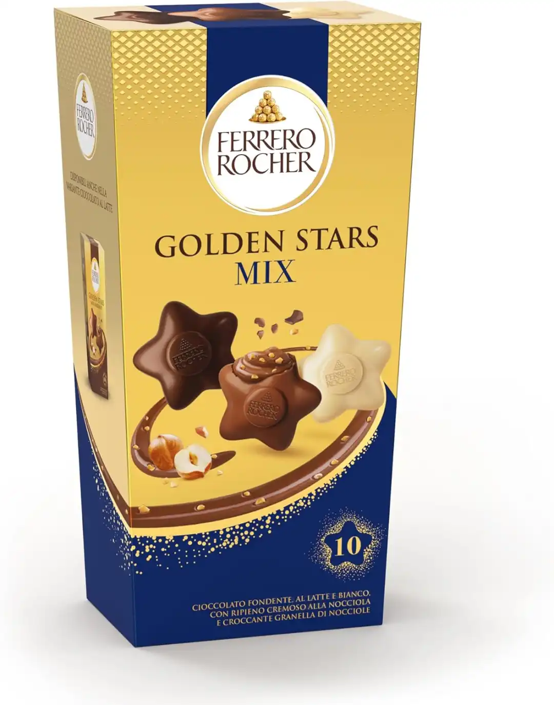 Ferrero Golden Stars Mix 10 Praline Assortite Cioccolato Latte Bianco Fondente