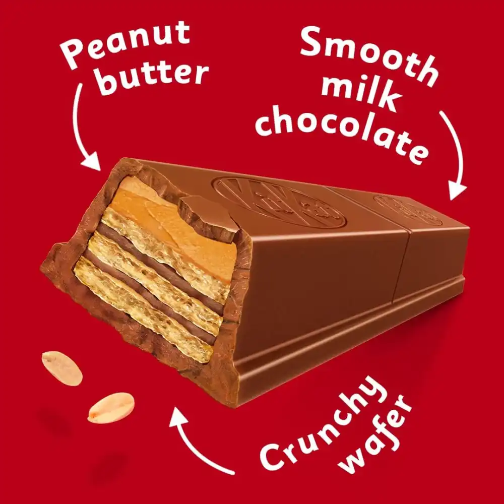KITKAT Chunky Peanut Butter 24x42g Wafer Ricoperto di Cioccolato al Latte