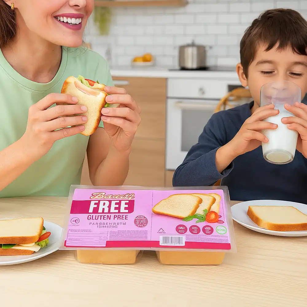 6x Pan Bauletto Classico 350g Senza Glutine Morbido Fonte di Fibre Italiano