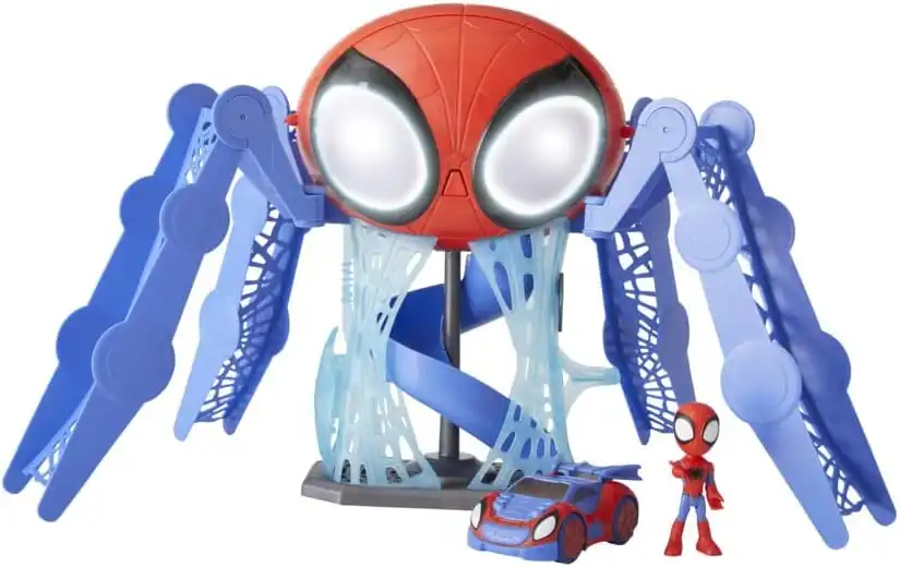 Hasbro Spidey and His Amazing Friends Quartier Generale con Personaggio Veicoli