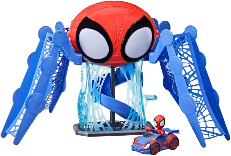 Hasbro Spidey and His Amazing Friends Quartier Generale con Personaggio Veicoli