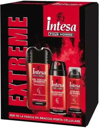 Intesa Pour Homme Extreme Uomo Gel Doccia Shampoo Deodorante Schiuma da Barba