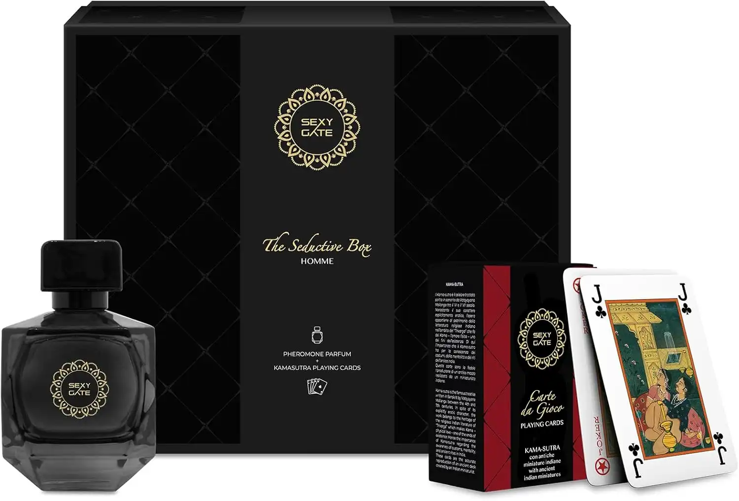 Diamond Sexy Gate Poseidone Eau de Parfum Uomo 100 ml con Feromoni e Carte Kama