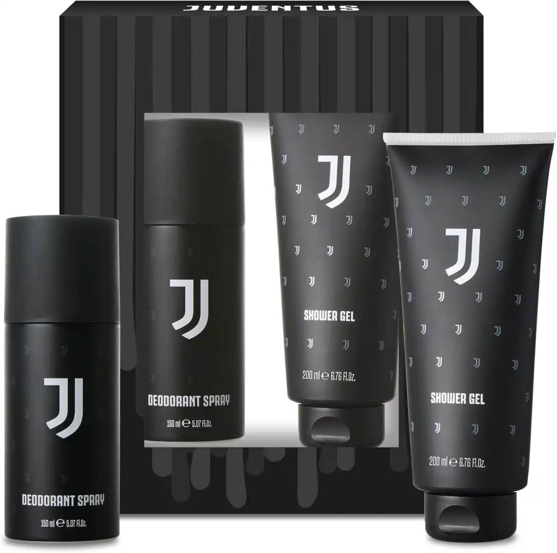 Confezione Regalo Uomo con Deodorante 150 ml + Docciaschiuma 200 ml Juventus