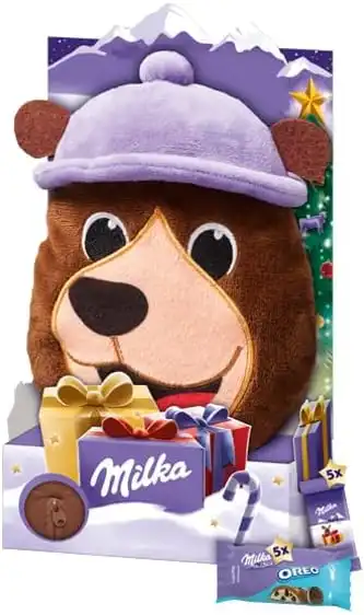 Milka Astuccio Natale Con Peluche E Cioccolatini Al Latte Alpino 98g