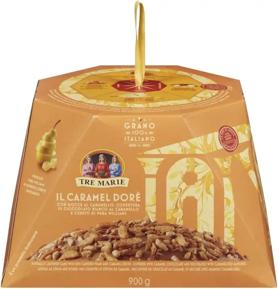 Tre Marie Panettone Caramel Doré Con Pere Williams E Cioccolato 900g