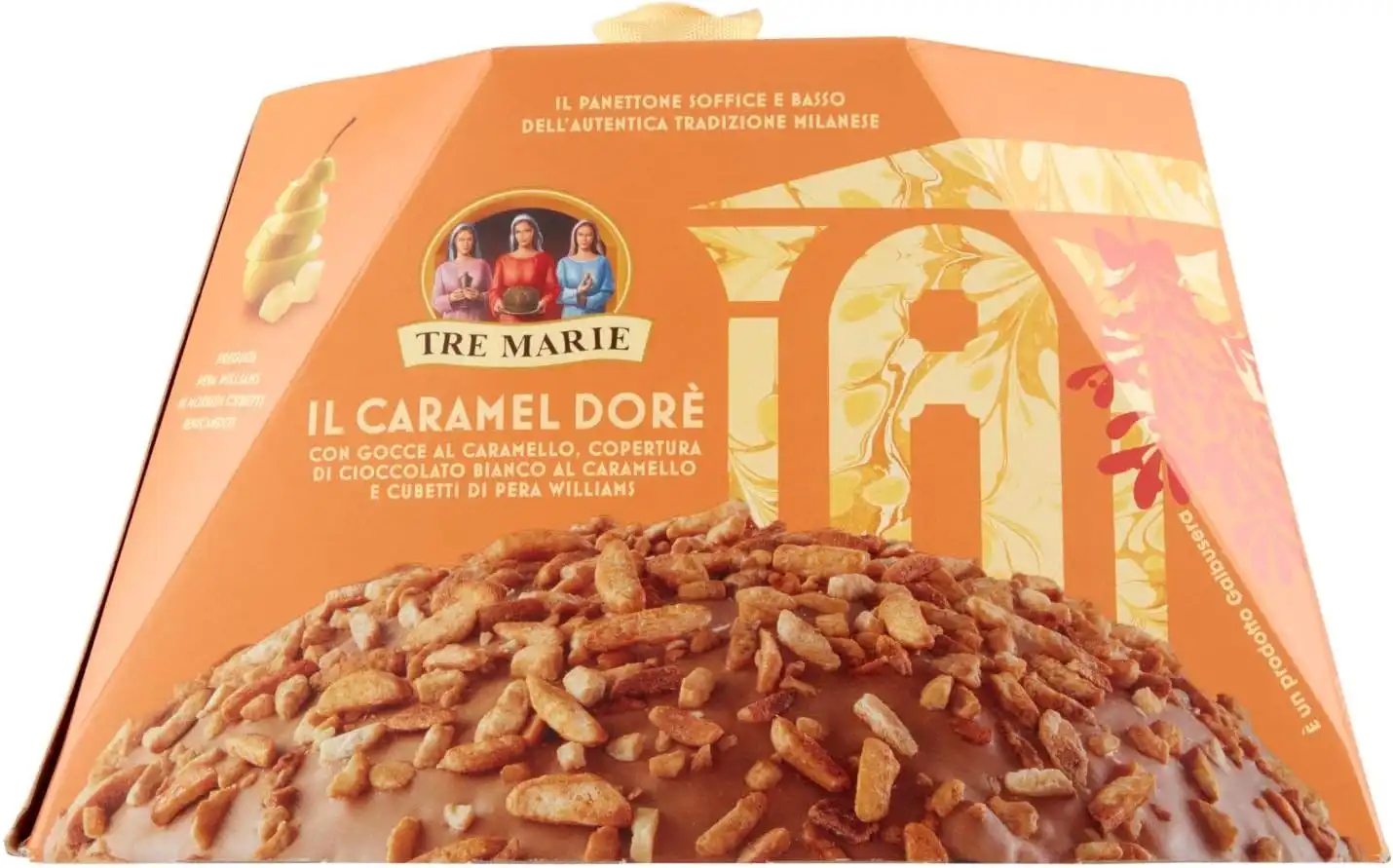 Tre Marie Panettone Caramel Doré Con Pere Williams E Cioccolato 900g