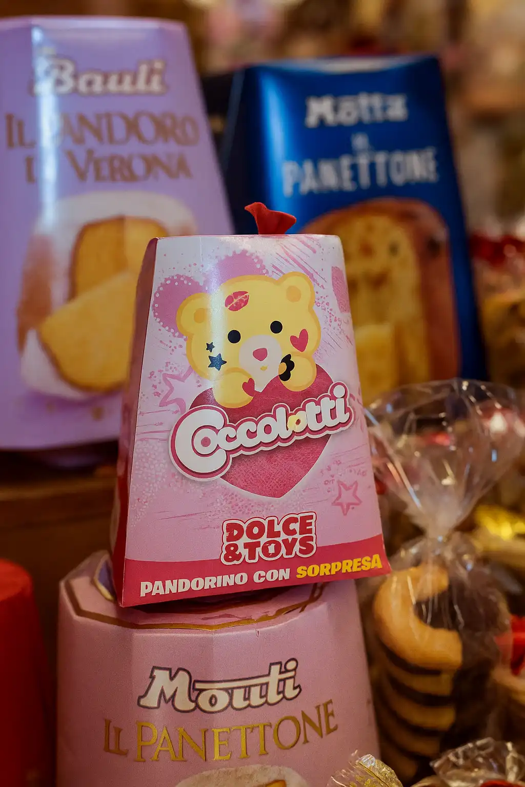 12 Pezzi Coccolotti Pandorino 80g Con Sorpresa Dolce Toys Mini Pandoro Natale