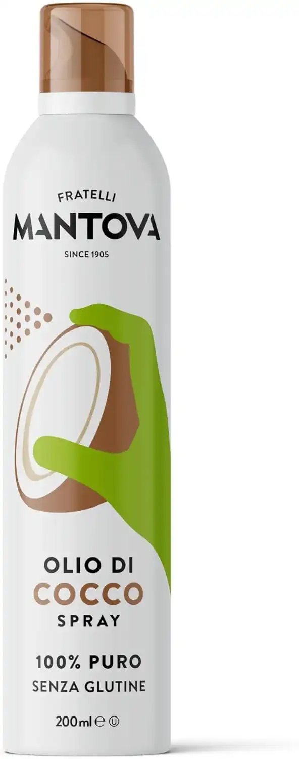 6 Pezzi Olio Di Cocco Spray 200Ml Naturale Leggero Senza Glutine Sprayleggero