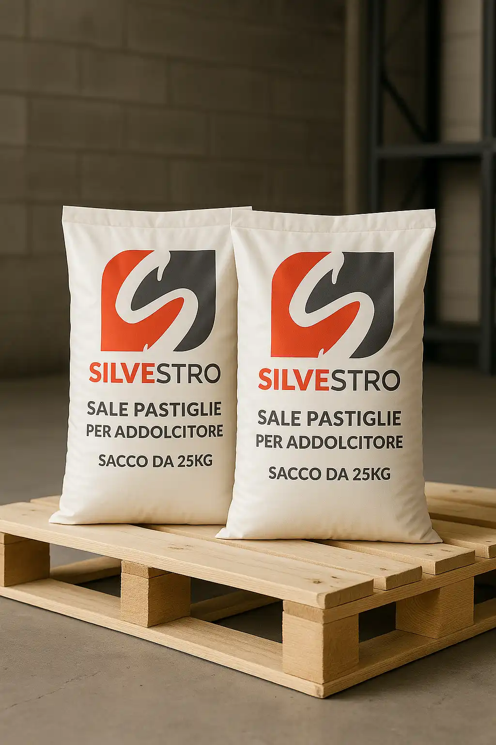 2 Sacchi Sale Addolcitore 25Kg Pastiglie Salgemma Acqua Addolcimento Pallet