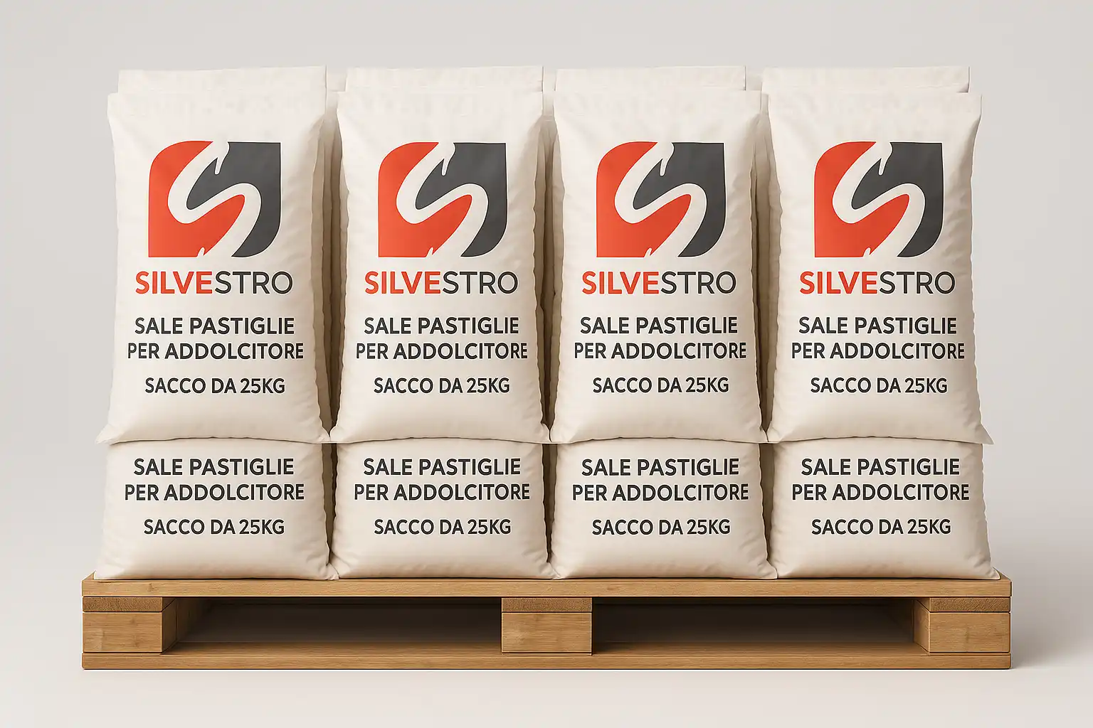 10 Sacchi Sale Addolcitore 25Kg Pastiglie Salgemma Acqua Addolcimento Pallet