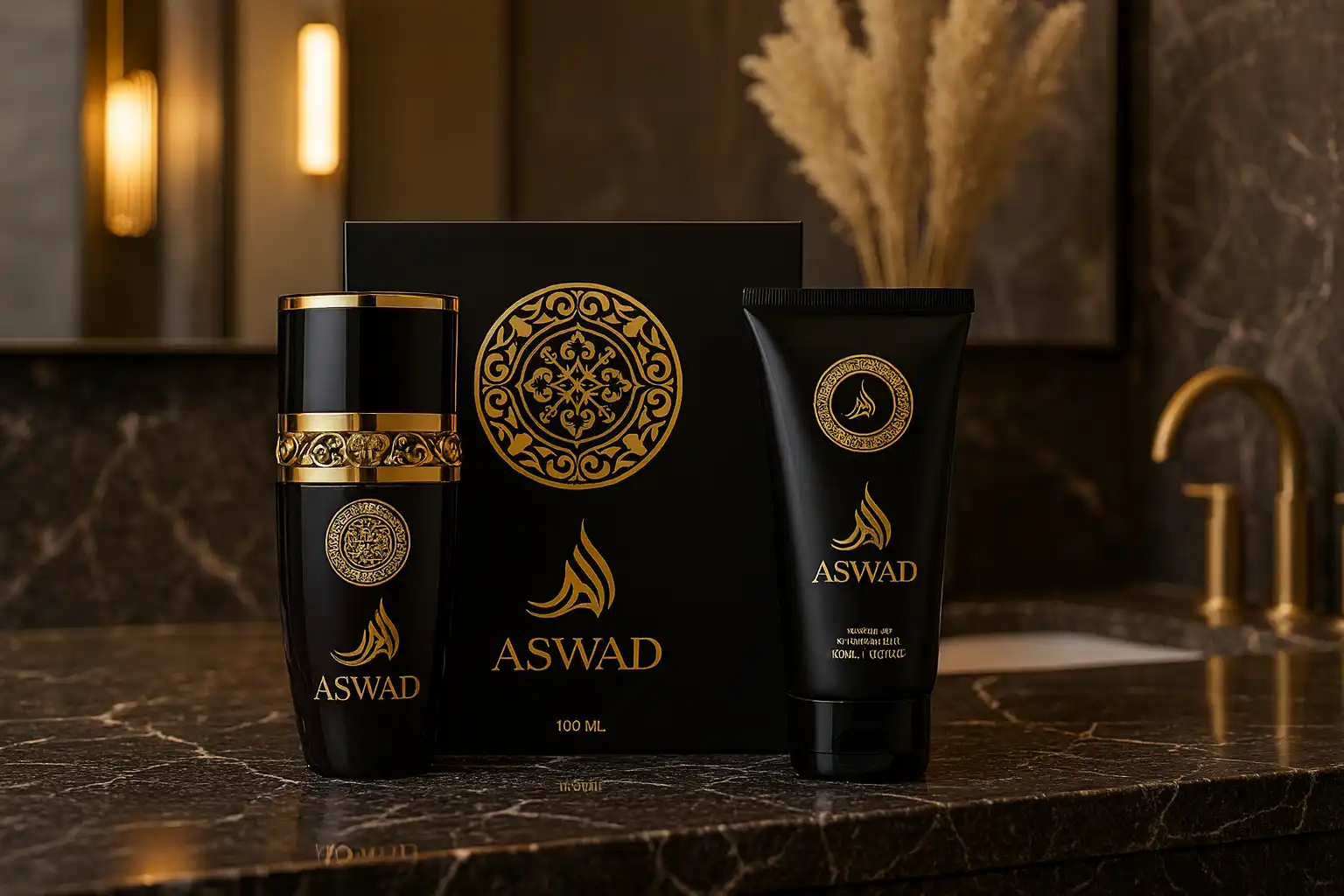 Aswad Eau de Parfum 100ml + Shower Gel 150ml Set Profumo Orientale Unisex