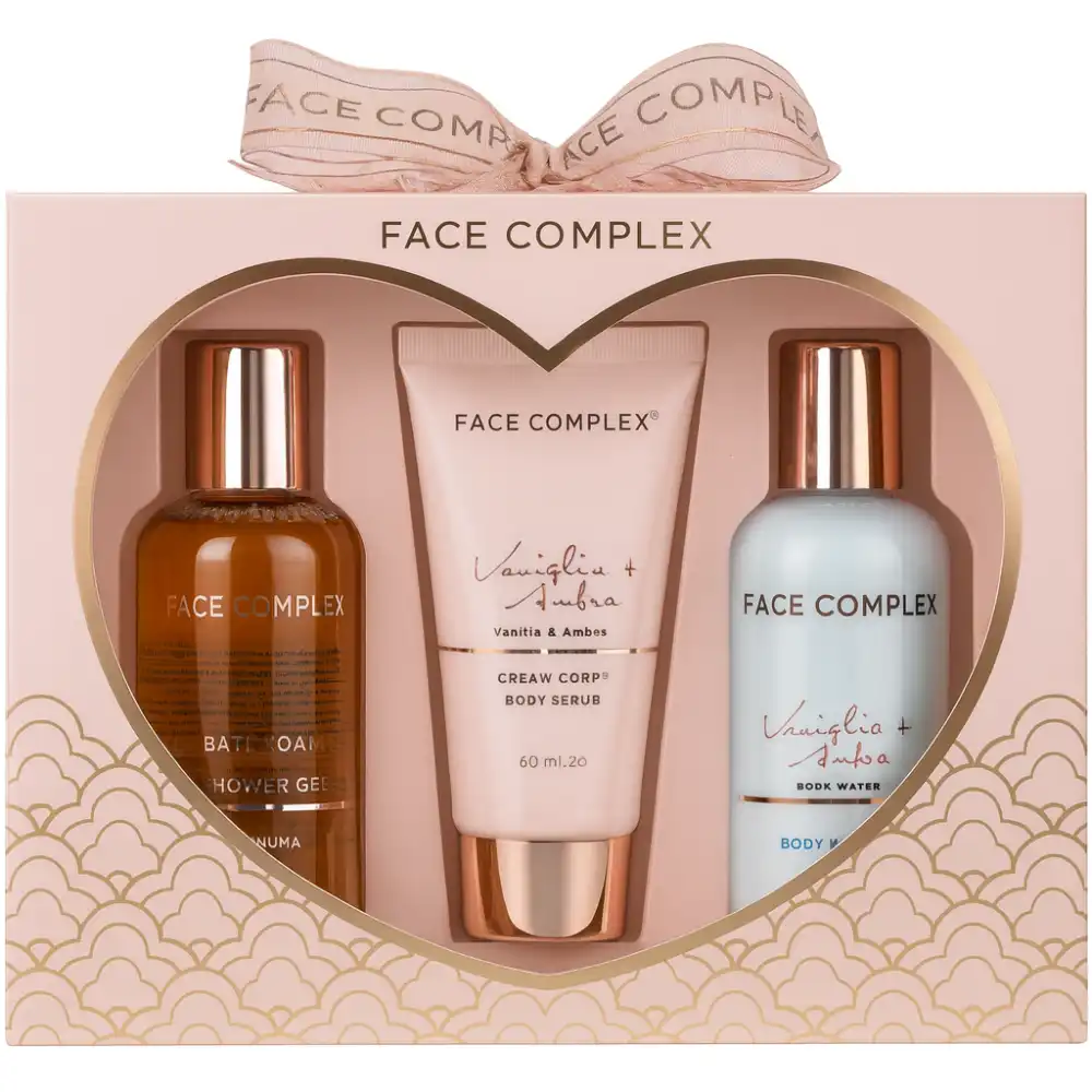 Set Bagno Face Complex Doccia 100ml Crema 100ml Scrub 60ml Confezione Regalo