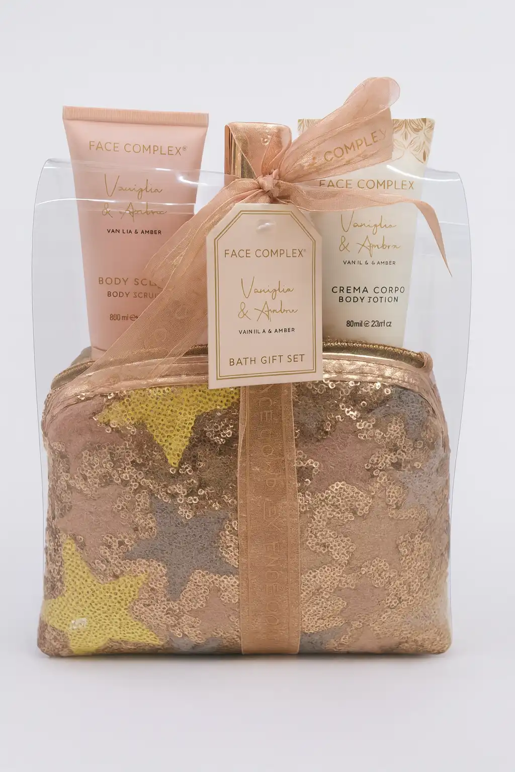 Set Regalo Face Complex FC Gift 66 Vaniglia Ambra Pochette + 3 Prodotti Corpo