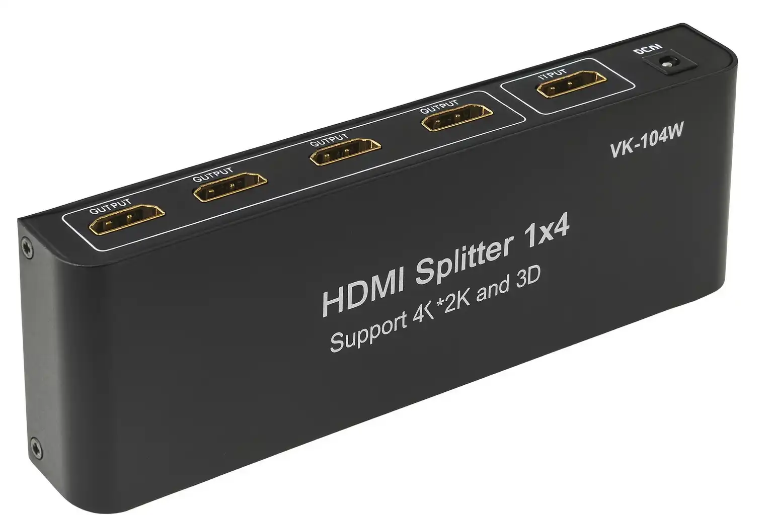 Splitter HDMI 1x4 VK-104W 4 Porte 4K Full HD 1080p 3D per TV Monitor