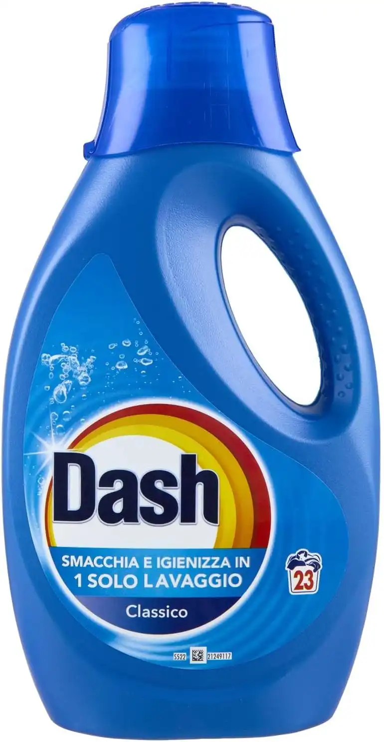 4 Pezzi Dash Detersivo Liquido Classico 23 Lavaggi Flacone 1035 ml