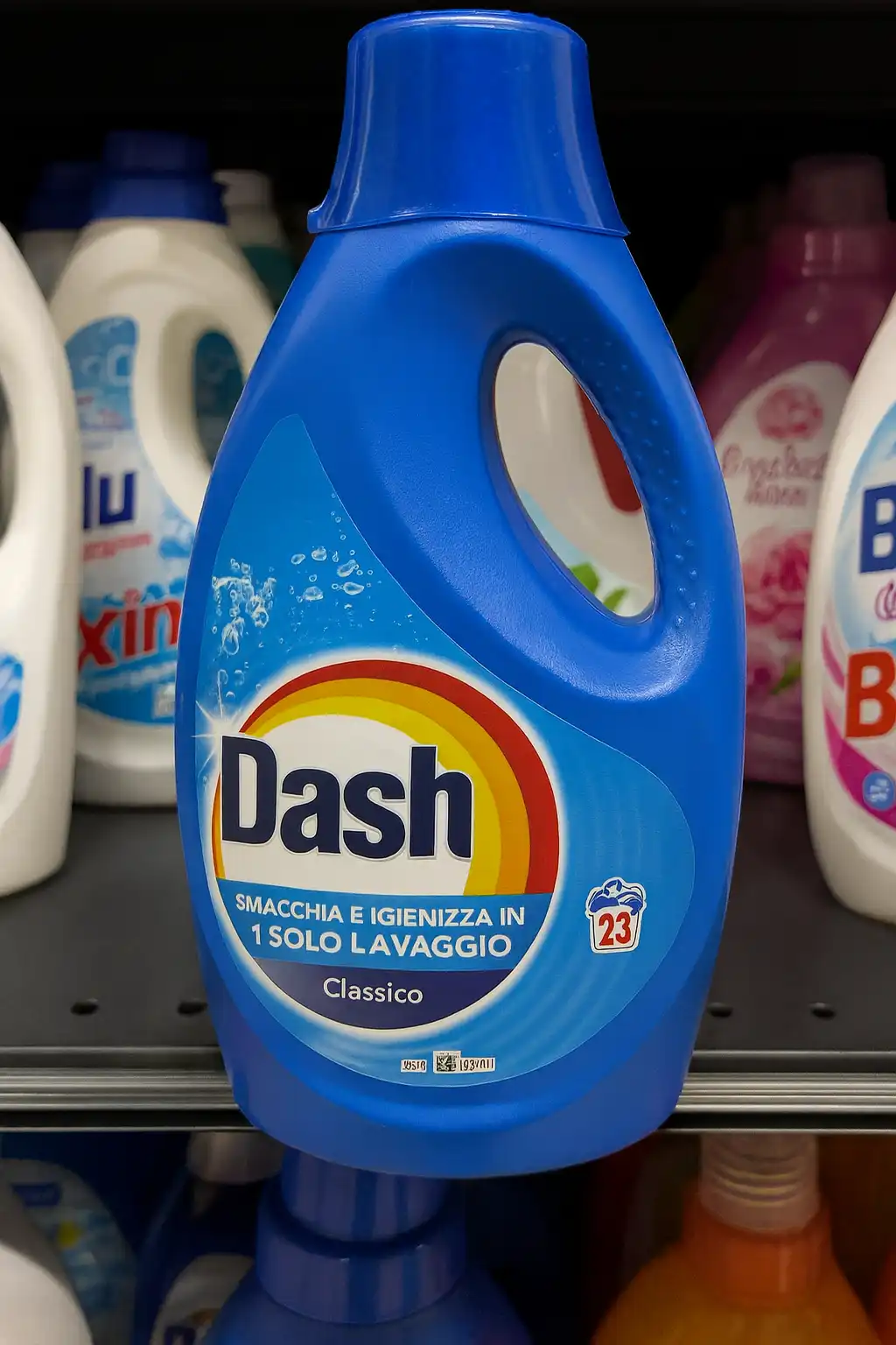 4 Pezzi Dash Detersivo Liquido Classico 23 Lavaggi Flacone 1035 ml