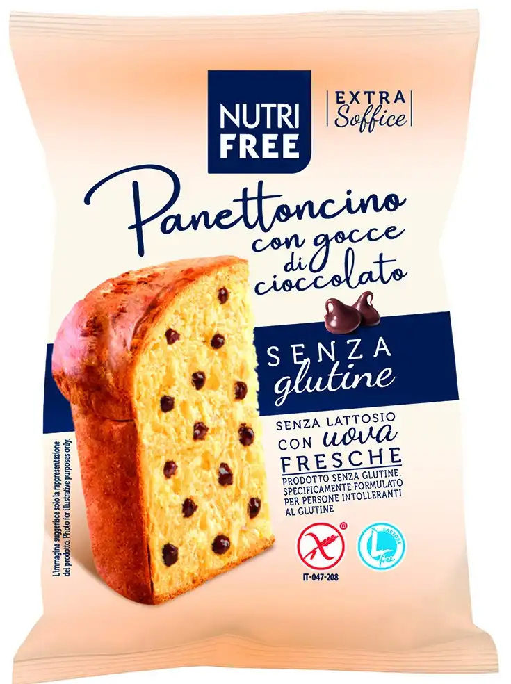 Nutri Free Panettoncini Cioccolato Senza Glutine Senza Lattosio Box 8x100g