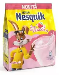 Nesquik Fragola 350g Confezione da 3 Preparato Solubile per Latte Gusto Fragola
