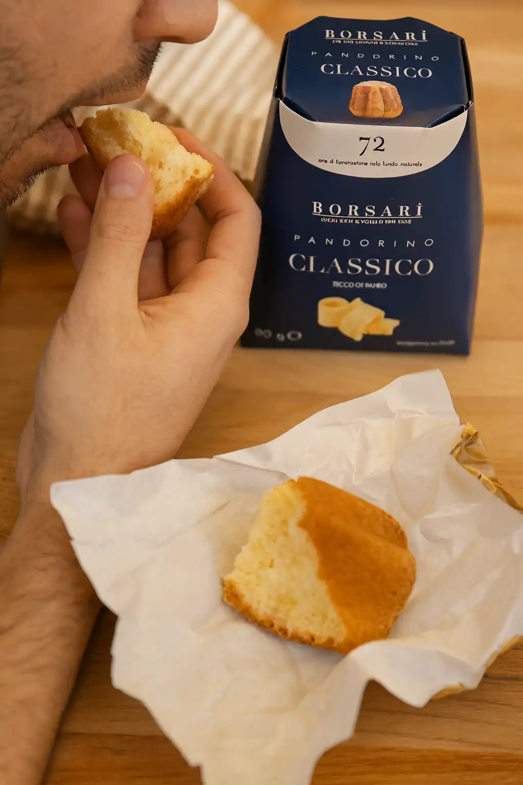 16 Pezzi Borsari Pandorino Classico 80g Mini Pandoro Soffice Ricco di Burro