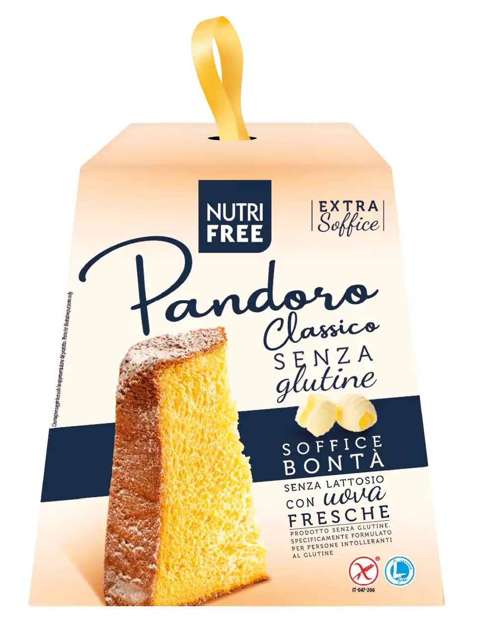 Nutri Free Pandoro Classico Senza Glutine e Lattosio 600g Extra Soffice