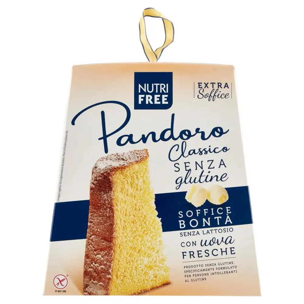 Nutri Free Pandoro Classico Senza Glutine e Lattosio 600g Extra Soffice
