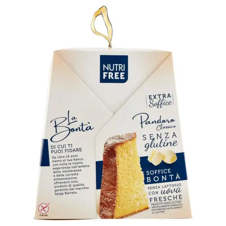Nutri Free Pandoro Classico Senza Glutine e Lattosio 600g Extra Soffice