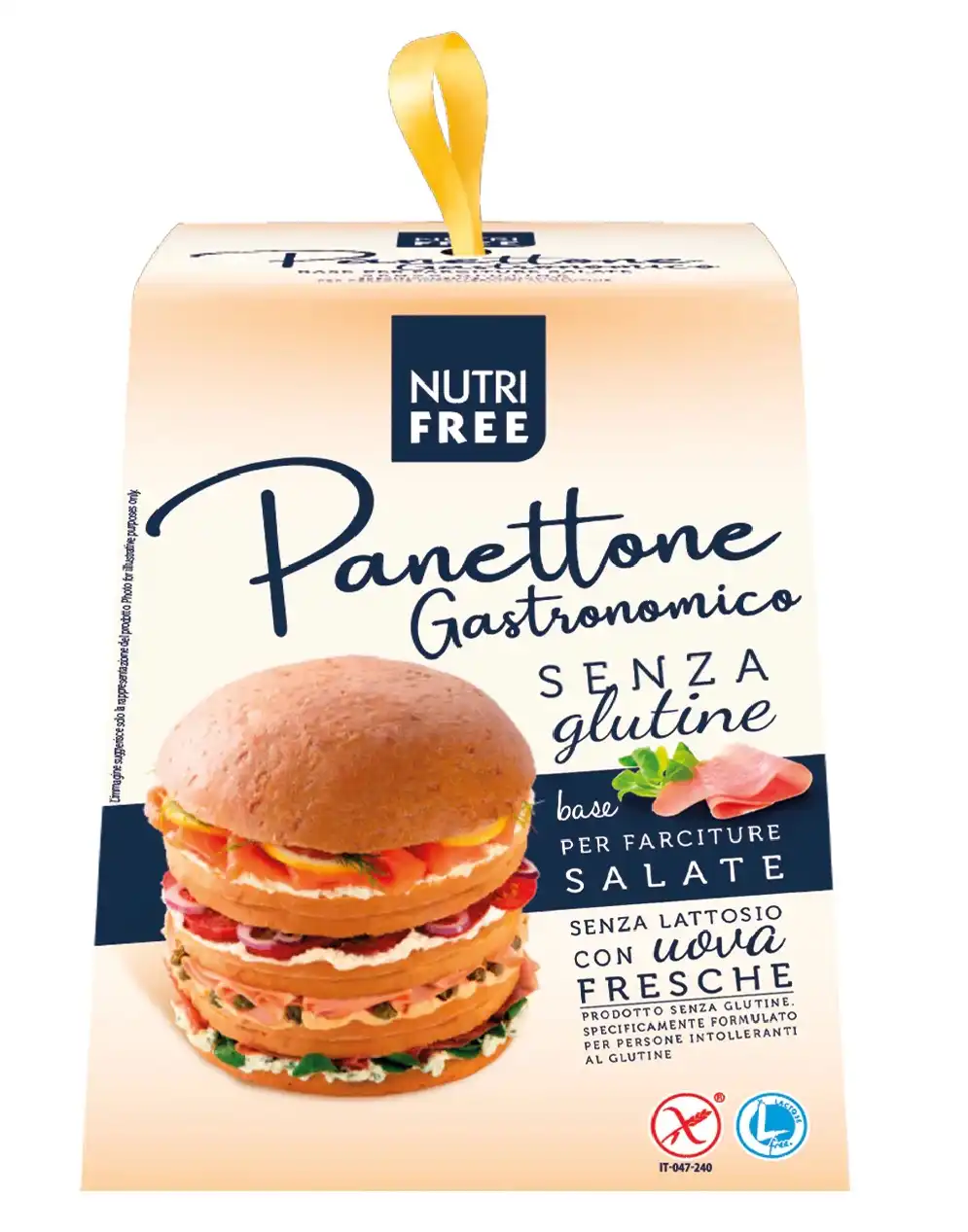 Nutri Free Panettone Gastronomico Senza Glutine e Lattosio 400g Base Salata