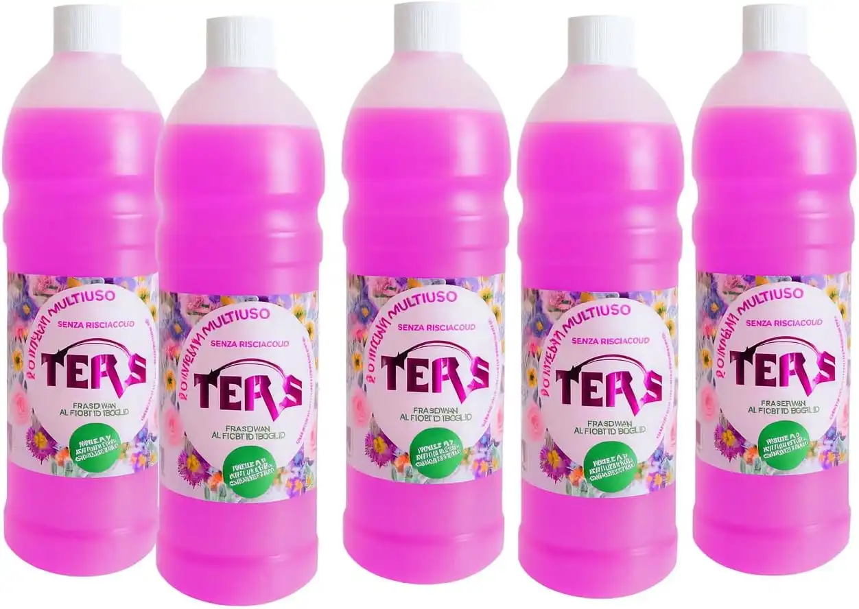 5x TERS Lavapavimenti 1L Fiori di Bosco Detergente Profumato Igienizzante 5Litri