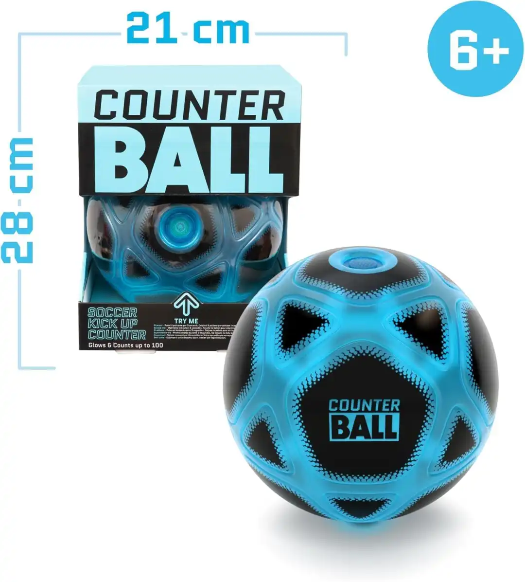 Smart Ball Counter Pallone Calcio Conta Palleggi Luci Suoni Giochi Preziosi